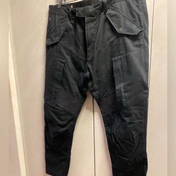 G-Star black multi pocket cargo pants size 38 - Picture 3 of 12